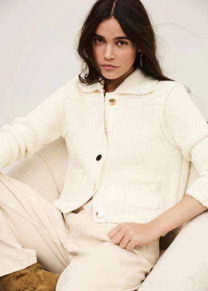 Federica Cardigan in Ecru from BA&SH at Edito boutique