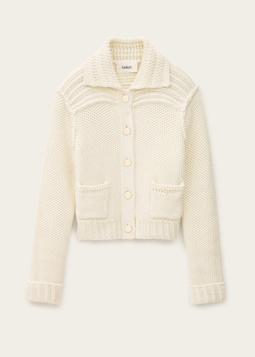 Federica Cardigan in Ecru from BA&SH at Edito boutique