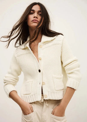 Federica Cardigan in Ecru from BA&SH at Edito boutique