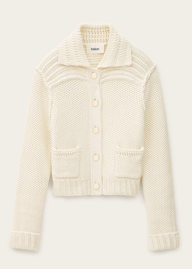 Federica Cardigan in Ecru from BA&SH at Edito boutique