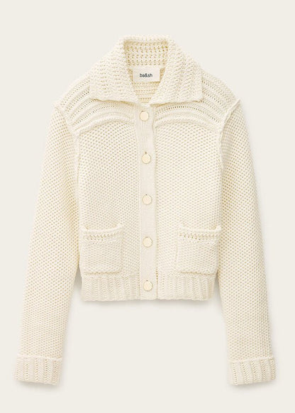 Federica Cardigan in Ecru from BA&SH at Edito boutique