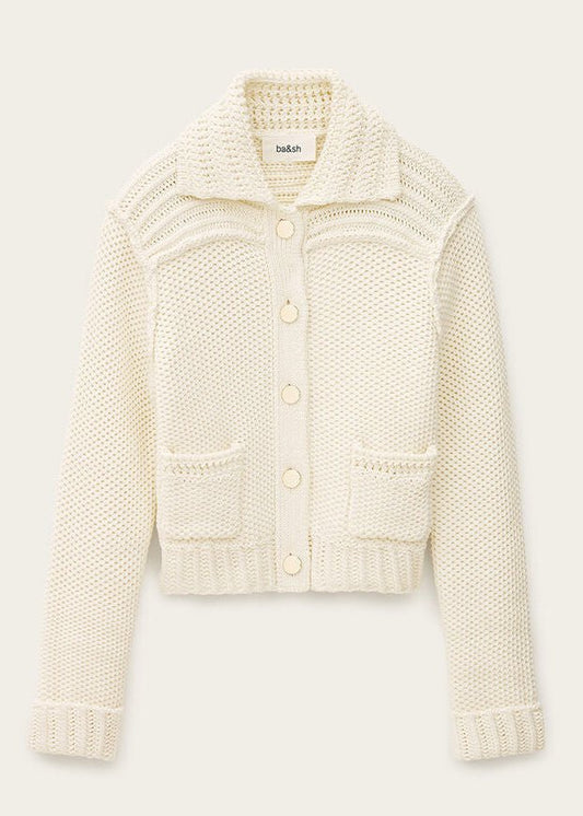 Federica Cardigan in Ecru from BA&SH at Edito boutique