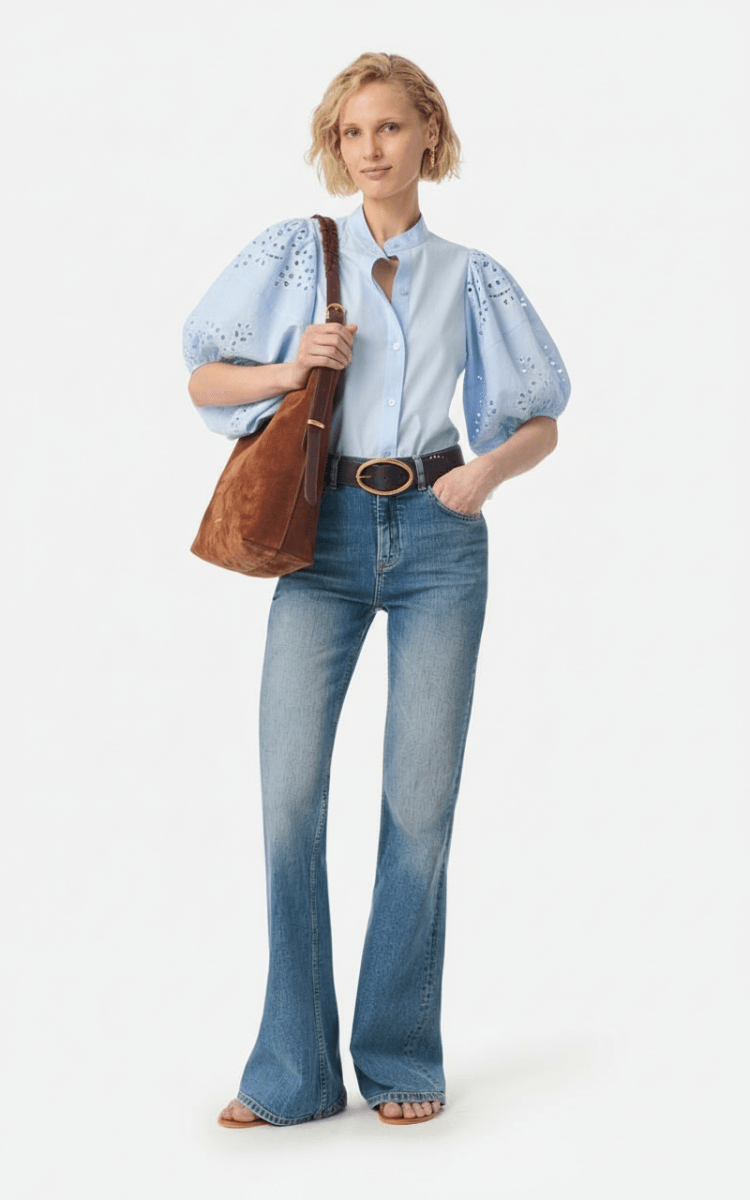 Felicie Blouse in Azur from VANESSA BRUNO at Edito boutique