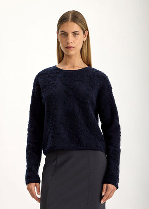 Fell Cashmere Sweater in Dark Navy from JAC + JACK at Edito boutique