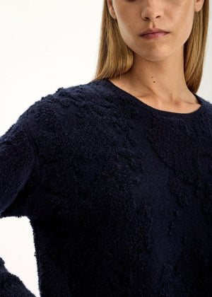 Fell Cashmere Sweater in Dark Navy from JAC + JACK at Edito boutique