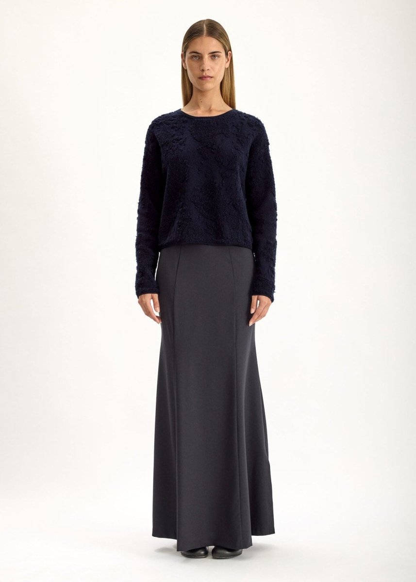 Fell Cashmere Sweater in Dark Navy from JAC + JACK at Edito boutique