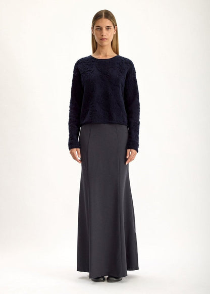 Fell Cashmere Sweater in Dark Navy from JAC + JACK at Edito boutique
