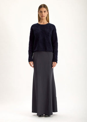 Fell Cashmere Sweater in Dark Navy from JAC + JACK at Edito boutique