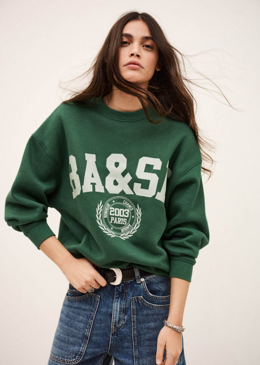 Fenja Sweatshirt in Emerald from BA&SH at Edito boutique