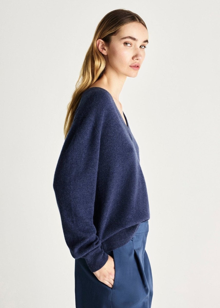 Fenn Cashmere Sweater in Japan Marle from JAC + JACK at Edito boutique