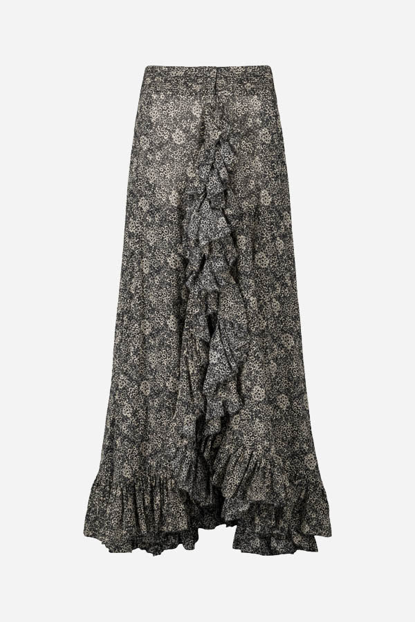 Ferma Skirt in Black/Ecru from LAURENCE BRAS at Edito Boutique