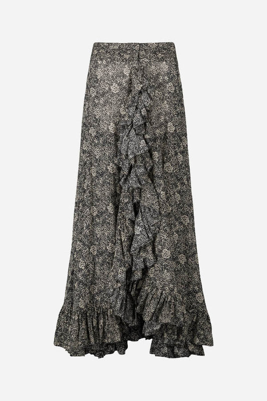 Ferma Skirt in Black/Ecru from LAURENCE BRAS at Edito Boutique