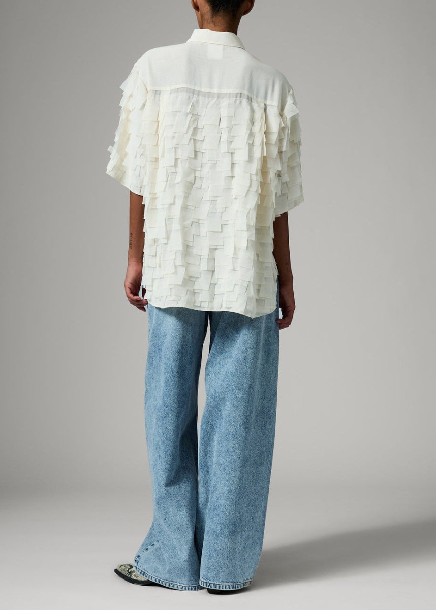 Figo Fringe Shirt in Jet Stream from DAY BIRGER ET MIKKELSEN at Edito boutique
