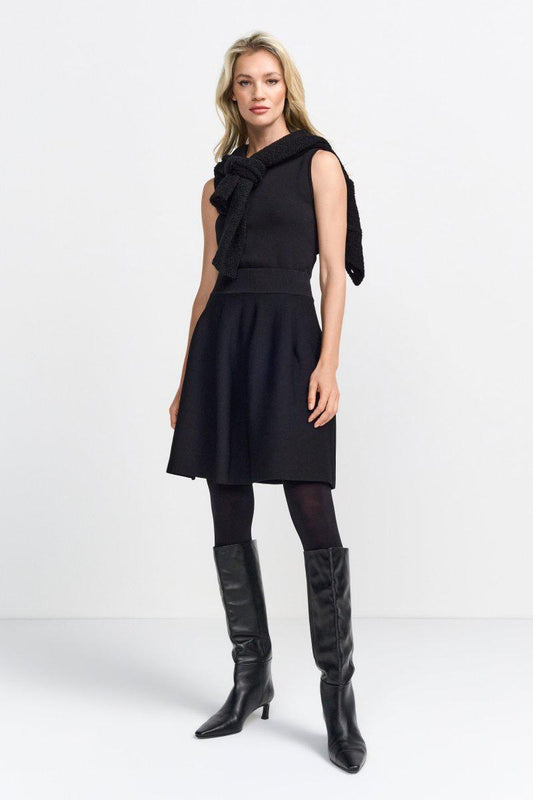 Fine Knit Skirt in MIdnight from Rich & Royal