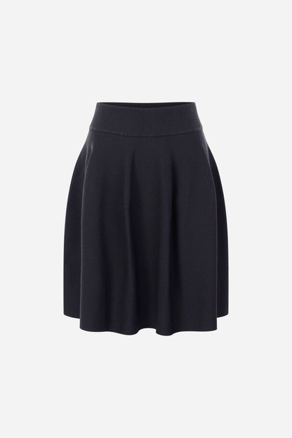 Fine Knit Skirt in MIdnight from RICH & ROYAL at Edito boutique