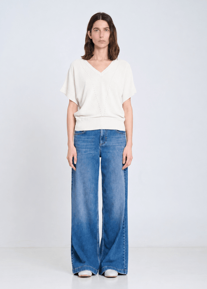 Fine Knit Sweater in Ecru from SITA MURT at Edito Boutique