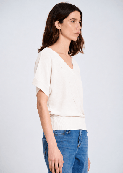 Fine Knit Sweater in Ecru from SITA MURT at Edito Boutique