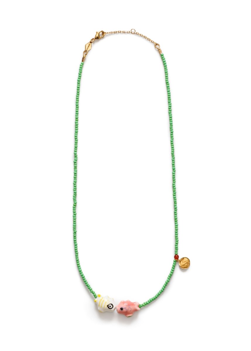 Fish'n Kiss Necklace from ANNI LU at Edito boutique