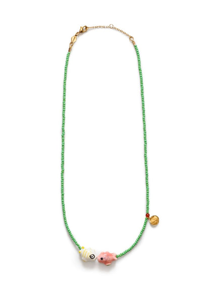 Fish'n Kiss Necklace from ANNI LU at Edito boutique
