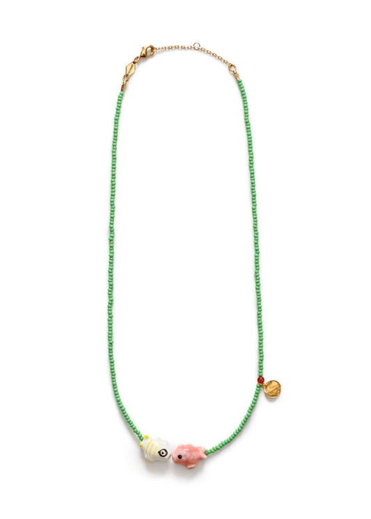 Fish'n Kiss Necklace from ANNI LU at Edito boutique