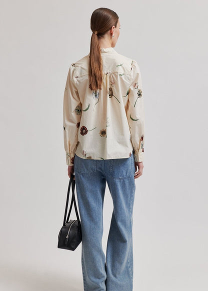 Floco Floral Shirt in Sand from SECOND FEMALE at Edito Boutique