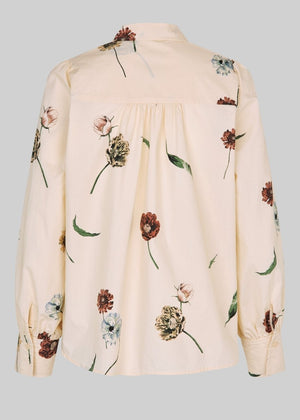 Floco Floral Shirt in Sand from SECOND FEMALE at Edito Boutique