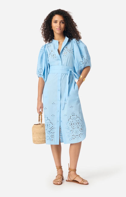 Flora Dress in Azur from VANESSA BRUNO at Edito boutique