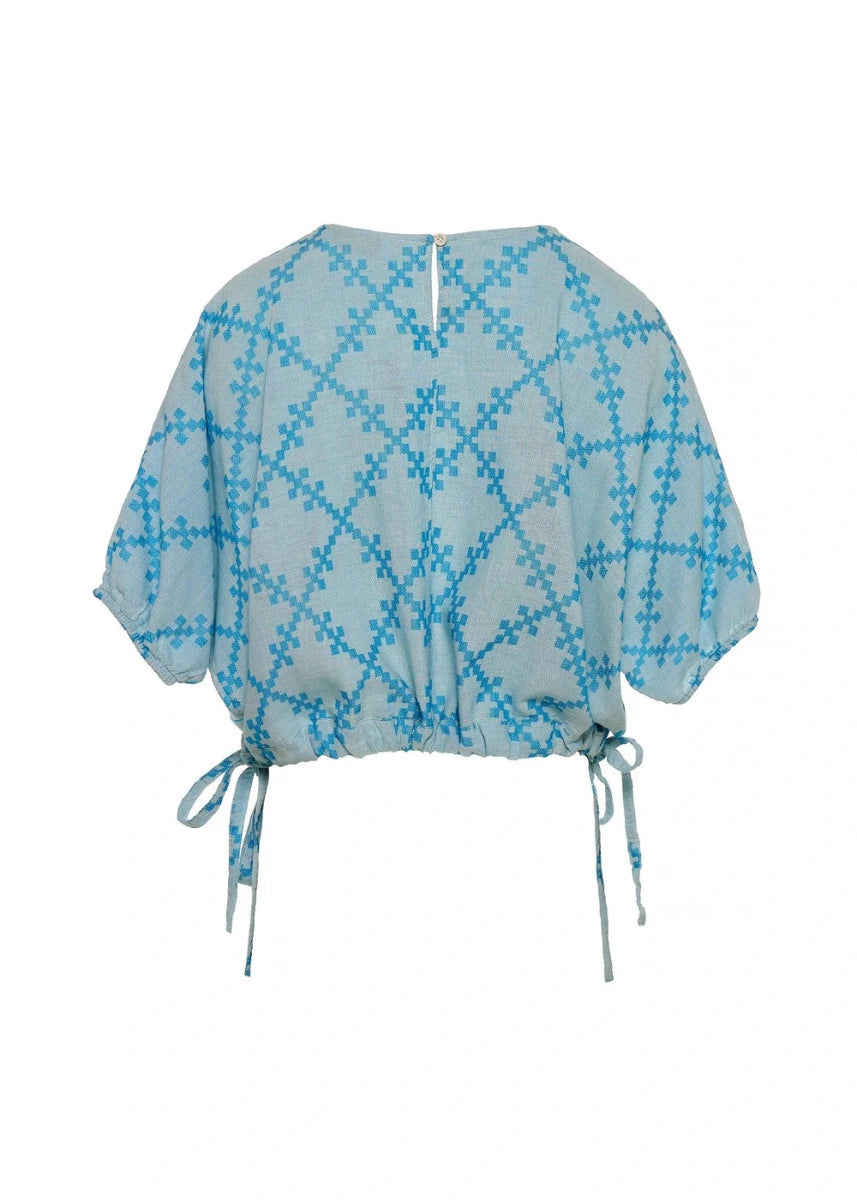 Florana Blouse in Turquoise from DEVOTION TWINS at Edito Boutique