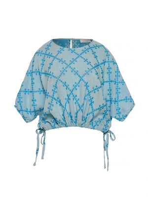 Florana Blouse in Turquoise from DEVOTION TWINS at Edito Boutique