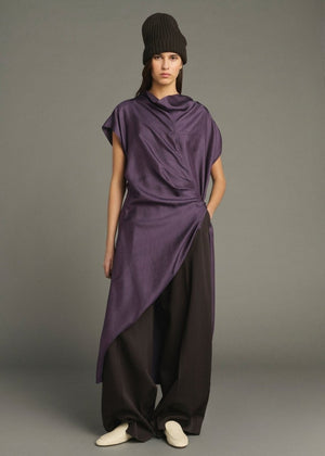 Foggia Silk Dress in Purple from SOEUR at Edito Boutique