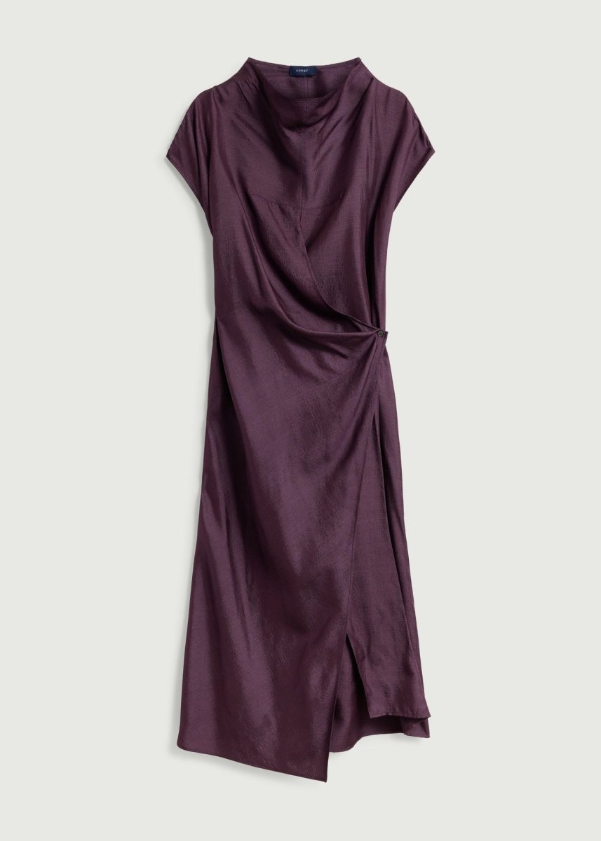Foggia Silk Dress in Purple from SOEUR at Edito Boutique