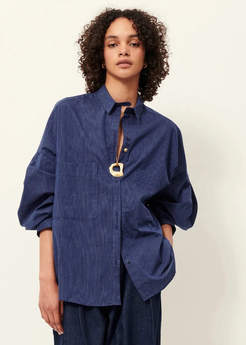 Fontania shirt in Blazer Blue from SESSUN at Edito boutique