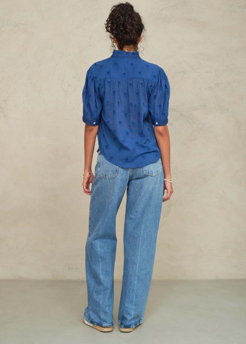 Frani S/S Top in Cobalt from M.A.B.E at Edito Boutique