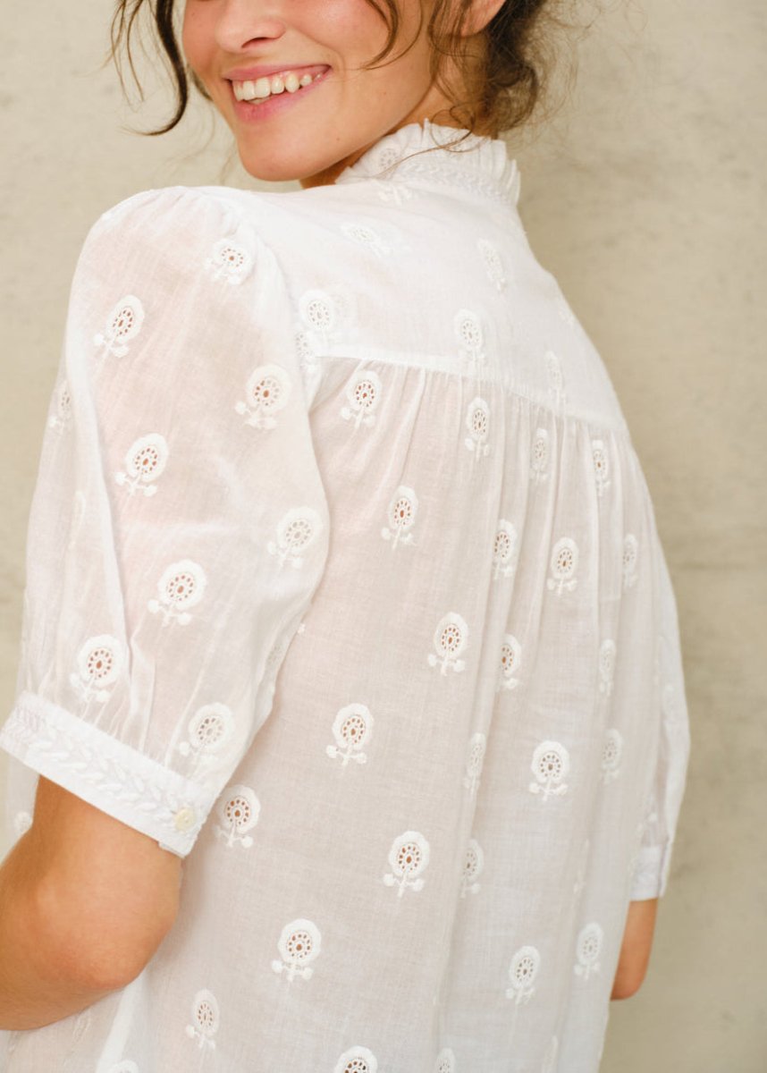 Frani Top in White from M.A.B.E at Edito boutique