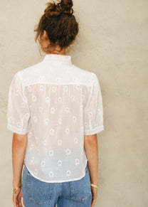 M.A.B.E Frani Emb Top - Blue main image 0