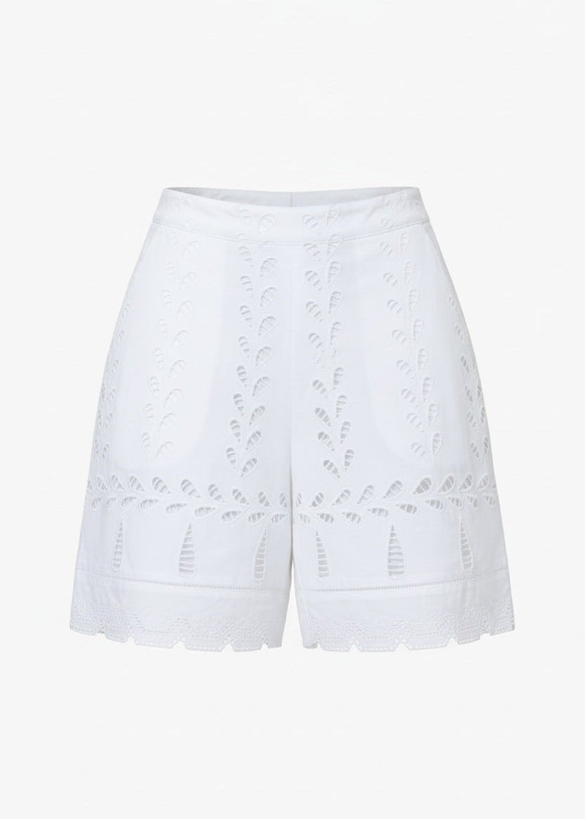 Fresh Mint Shorts in White from BINNYWEAR at Edito boutique