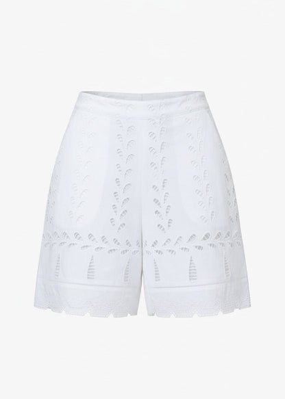 Fresh Mint Shorts in White from BINNYWEAR at Edito boutique