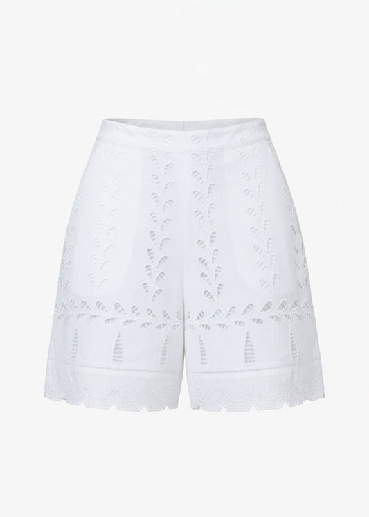 Fresh Mint Shorts in White from BINNYWEAR at Edito boutique