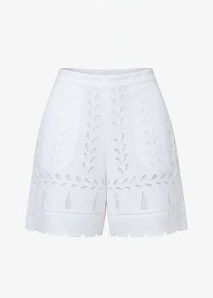 Fresh Mint Shorts in White from BINNYWEAR at Edito boutique