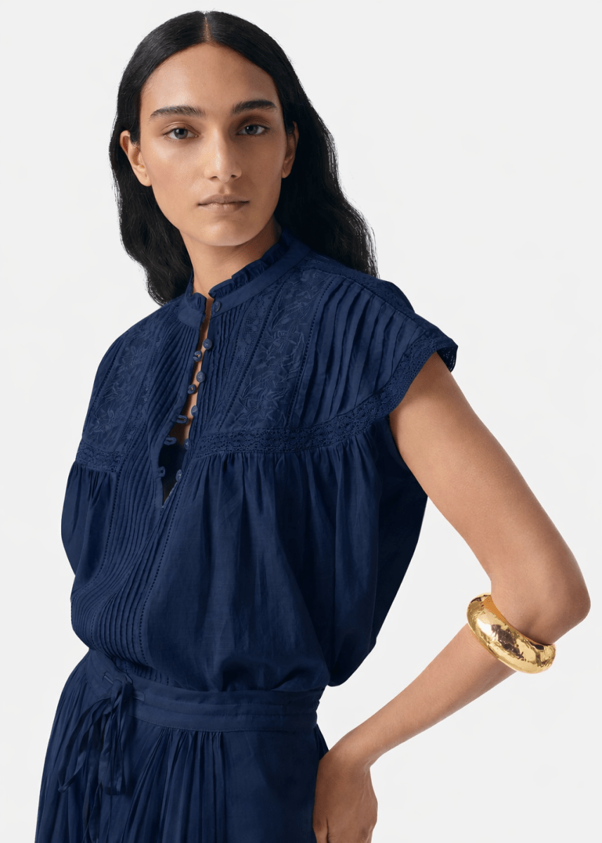 Ganu Blouse in Ink from VANESSA BRUNO at Edito boutique