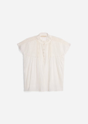 Ganu Blouse in White from VANESSA BRUNO at Edito boutique