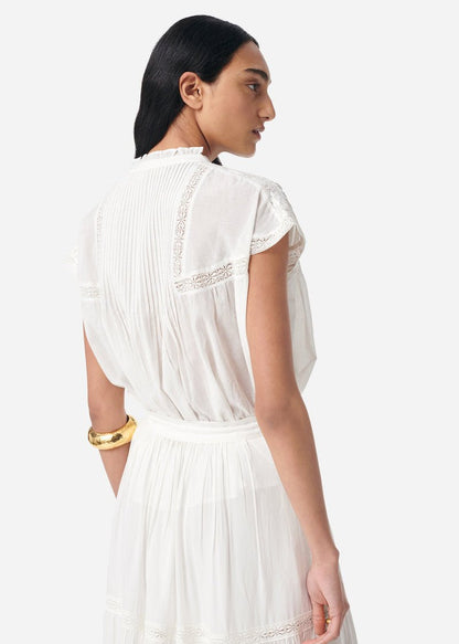 Ganu Blouse in White from VANESSA BRUNO at Edito boutique