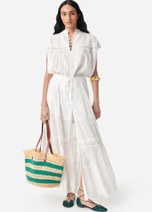 Ganu Blouse in White from VANESSA BRUNO at Edito boutique