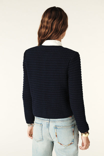 Gaspard Cardigan in Blue from Ba&sh