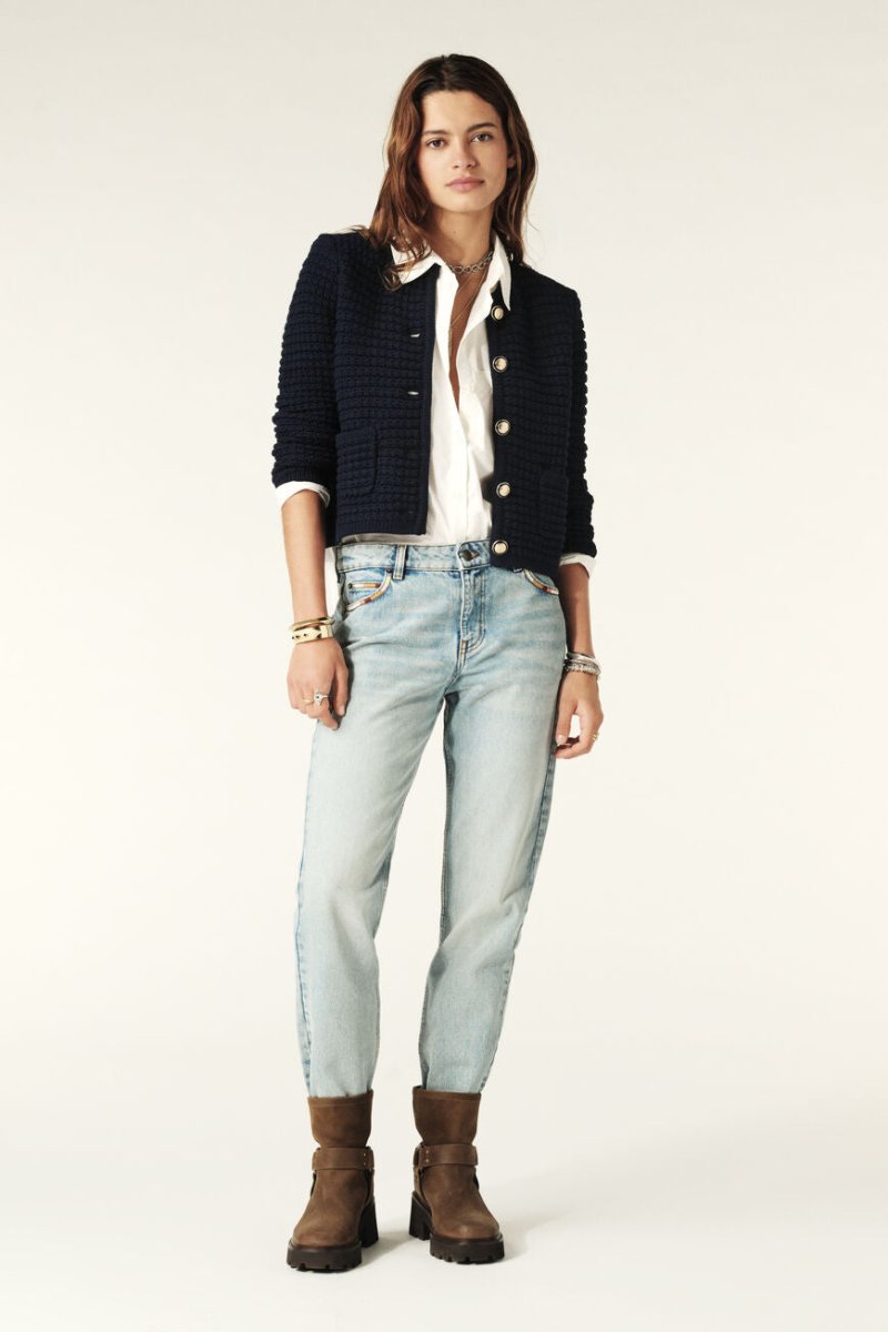 Gaspard Cardigan in Blue from BA&SH at Edito boutique