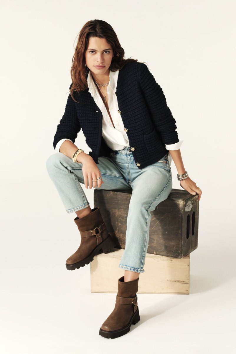 Gaspard Cardigan in Blue from BA&SH at Edito boutique
