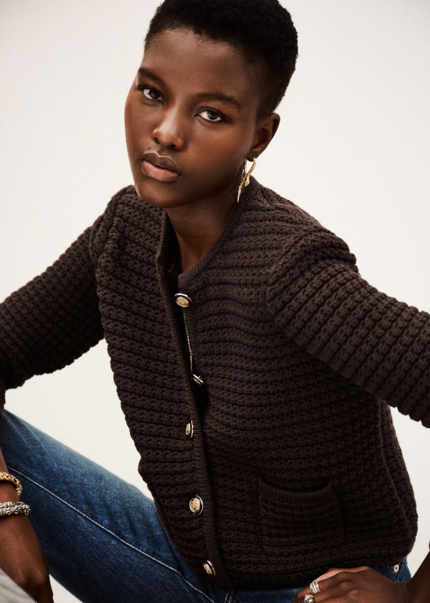Gaspard Cardigan in Brown from BA&SH at Edito Boutique