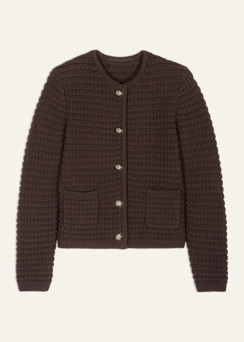 Gaspard Cardigan in Brown from BA&SH at Edito Boutique