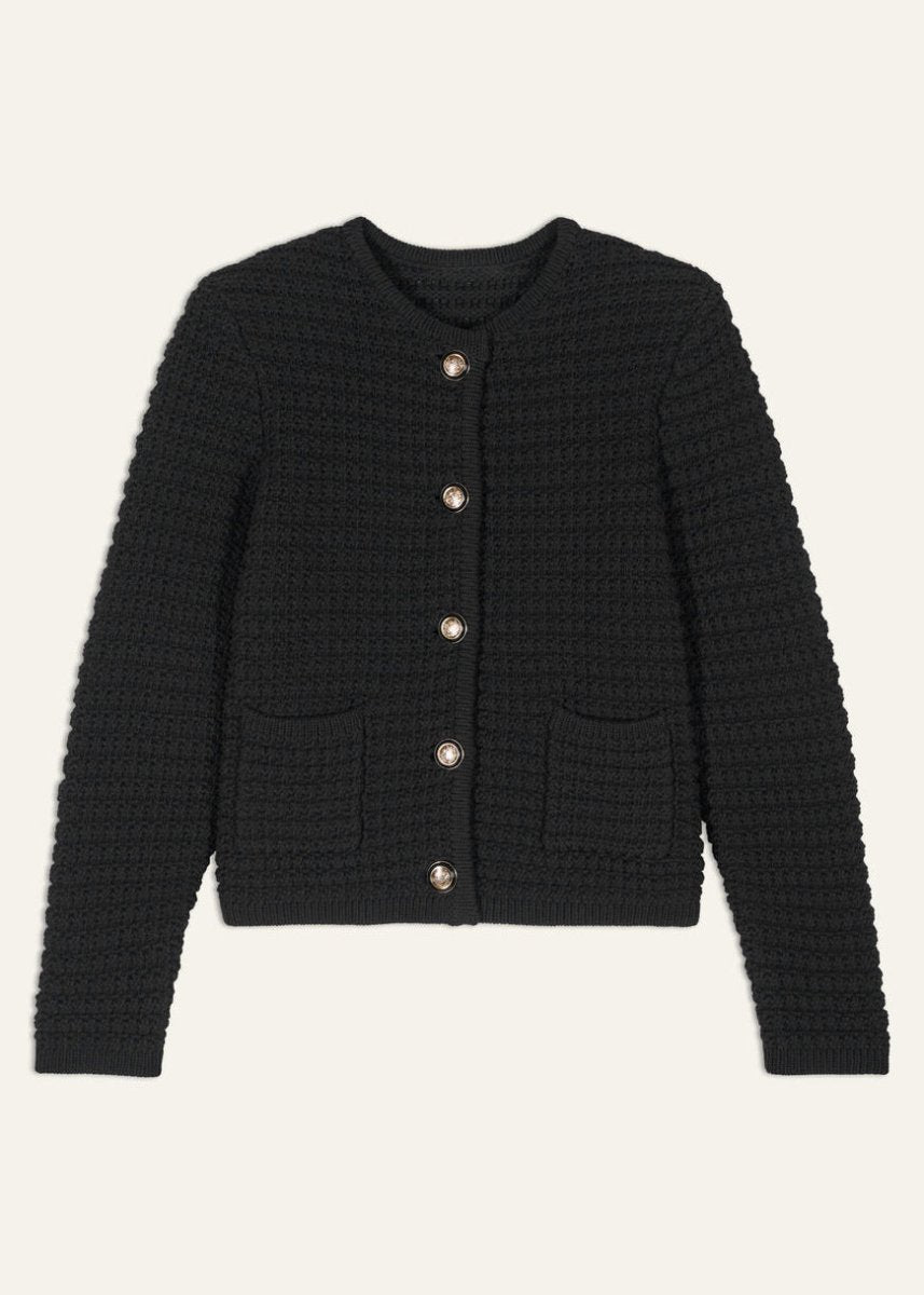 Gaspard Knit Vest in Black from BA&SH at Edito boutique