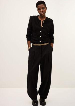 Gaspard Knit Vest in Black from BA&SH at Edito boutique